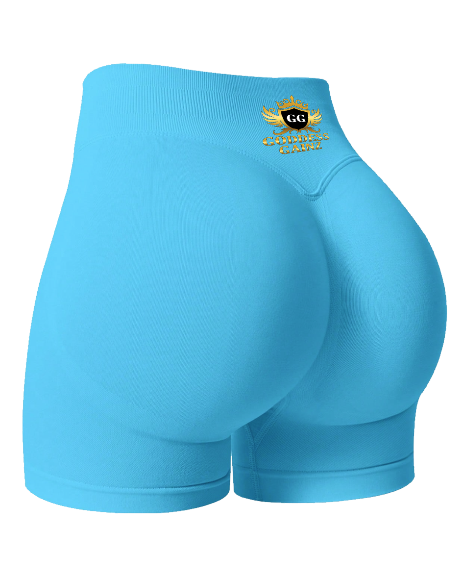 GG Fitness Shorts - Bubblegum Blue
