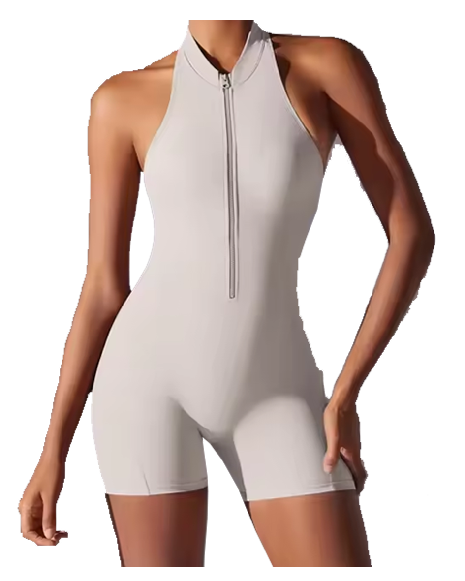 Gg Luxe Jumpsuit - White/Grey