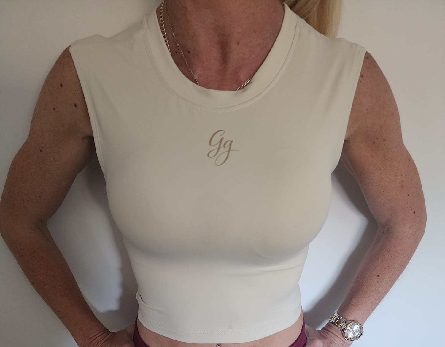 Gg Luxe Backless Fitness Top - Halo Hustle