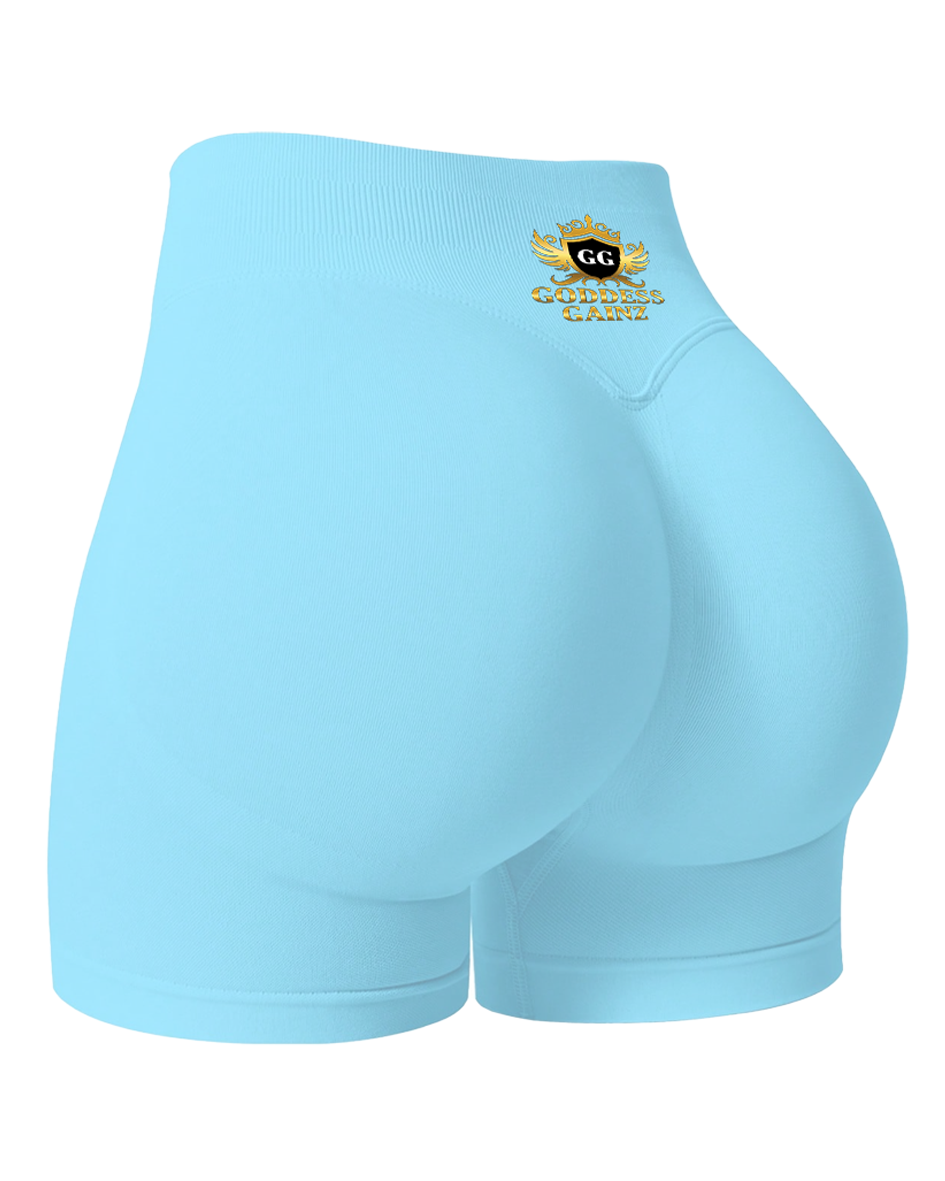 GG Fitness Shorts - Sky Blue