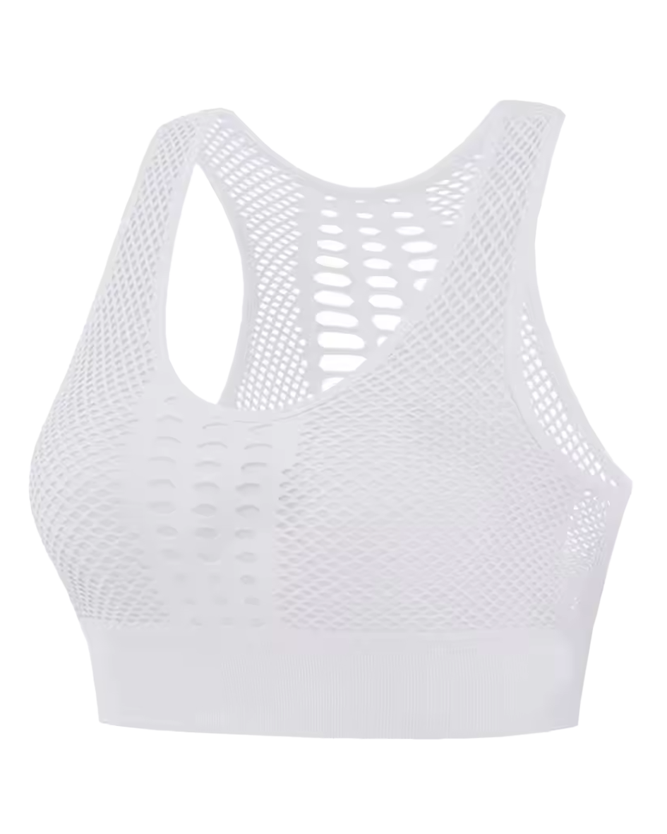 Goddess Gainz Sports Bra - White