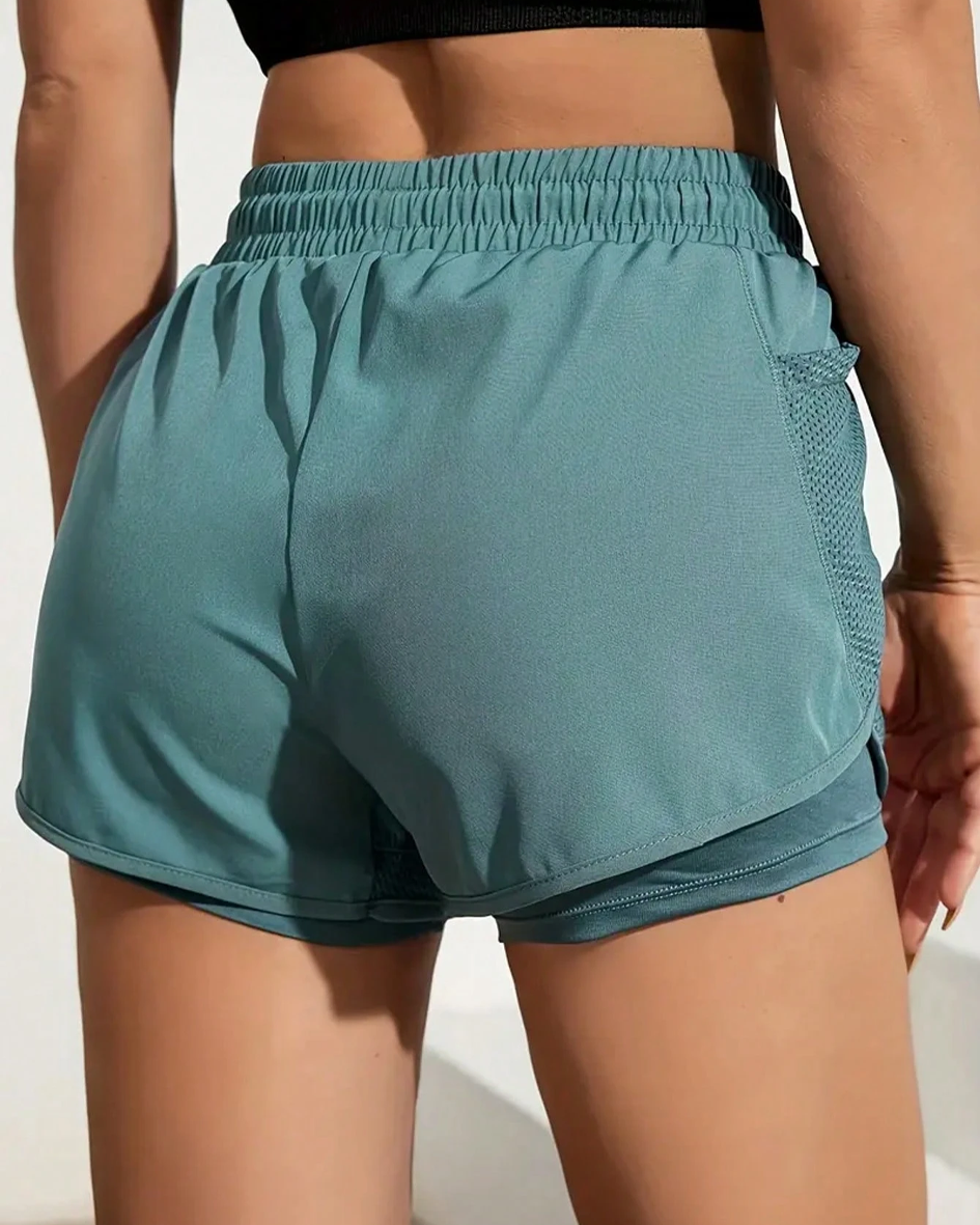 GG Luxe - Mesh Pocket Sports Shorts - Green